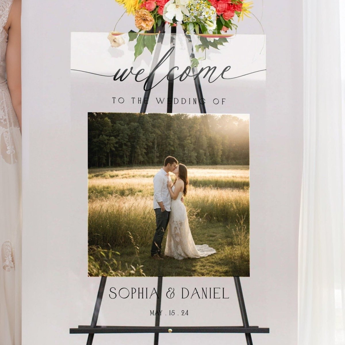 Custom Wedding Sign, Photo Wedding Sign, Wedding Welcome Sign ...