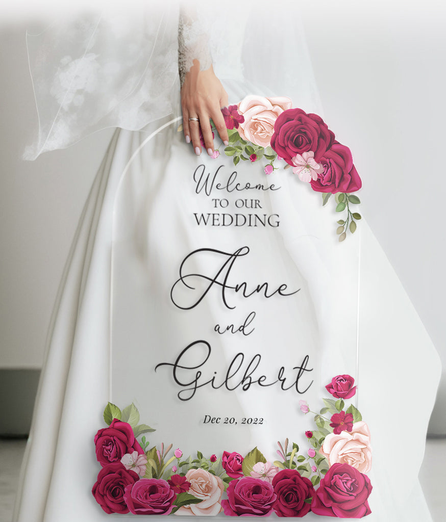 Elevate Your Wedding Décor with Customized Welcome Signs: Exquisite Designs Crafted in the USA