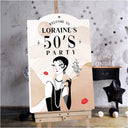 1950s Birthday Party Welcome Sign - SpeedyOrders