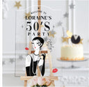 1950s Birthday Party Welcome Sign - SpeedyOrders