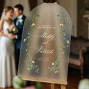 Wildflowers Wedding Welcome Sign, Custom Wildflower Wedding Sign, Wedding Entrance Sign, Floral Wedding Welcome Poster, Wedding Decorations