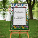 Custom Butterfly Stained Glass Bridal Shower Sign - Personalize Your Wedding Decor for 2025