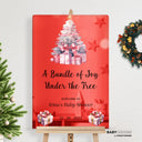 A Bundle Of Joy Is Under The Tree Baby Shower Welcome Sign, Christmas Baby Shower Sign