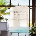 Beach Bridal Shower Sign, Customized Beach Theme Bridal Shower Welcome Signs