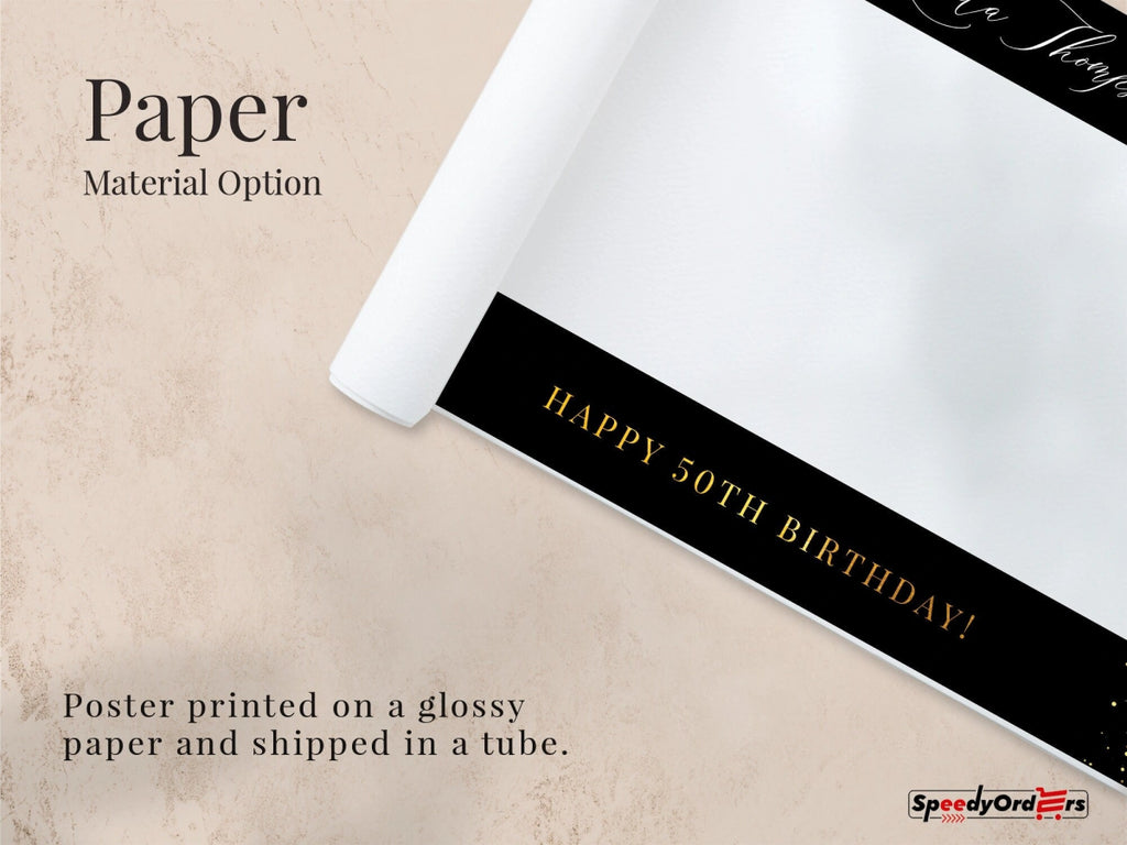 50th Birthday Photo Booth Frame, 50 Birthday Selfie Frame - SpeedyOrders