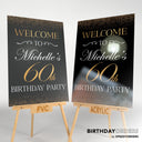 60th Birthday Sign, Welcome Sign for 60th Birthday Party - SpeedyOrders
