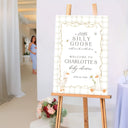 A Little Goose Will Soon Be On The Loose Sign, Frosted Acrylic Goose Baby Shower Sign - SpeedyOrders