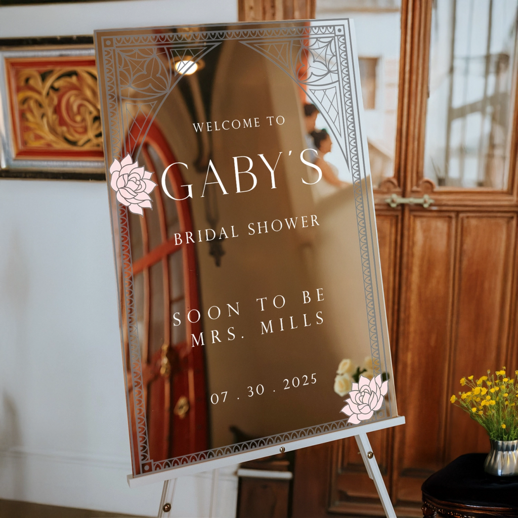 Acrylic Bridal Shower Sign, Welcome to Bridal Shower, Soon To Be Mrs Sign - SpeedyOrders