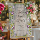 Acrylic Bridal Tea Party Welcome Sign, Floral Bridal Shower Sign - SpeedyOrders