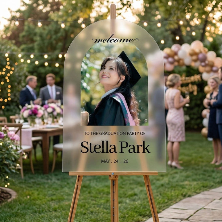 Custom Graduation Welcome Signs · Acrylic & Mirror | SpeedyOrders