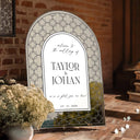 Acrylic Wedding Sign, Mirror Wedding Welcome Sign, Frosted Wedding Entrance Sign - SpeedyOrders