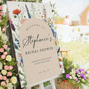 Acrylic Wildflowers Bridal Shower Sign, Custom Wildflower Bridal Shower Welcome Signs - SpeedyOrders