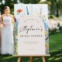 Acrylic Wildflowers Bridal Shower Sign, Custom Wildflower Bridal Shower Welcome Signs - SpeedyOrders