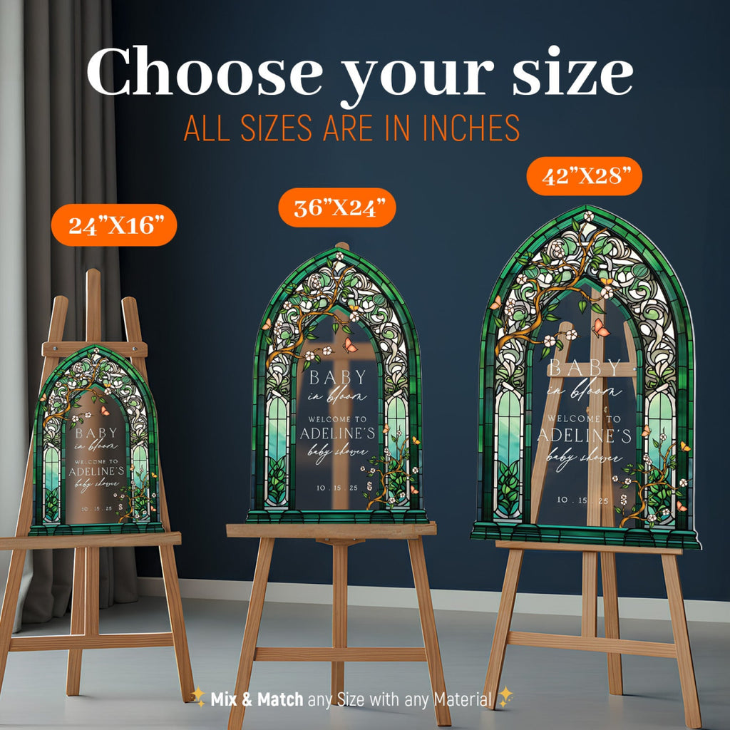 Baby In Bloom Baby Shower Sign, Wildflowers Baby Shower Welcome Sign - SpeedyOrders