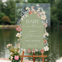 Baby In Bloom Baby Shower Sign, Wildflowers Baby Shower Welcome Sign - SpeedyOrders