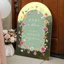 Baby In Bloom Baby Shower Welcome Sign, Wildflowers Baby Shower Sign - SpeedyOrders