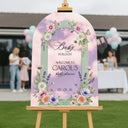 Baby Shower Mirror Sign, Baby In Bloom Welcome Sign - SpeedyOrders