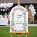 Baby Shower Mirror Sign, Baby In Bloom Welcome Sign - SpeedyOrders