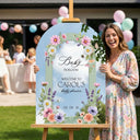 Baby Shower Mirror Sign, Baby In Bloom Welcome Sign - SpeedyOrders