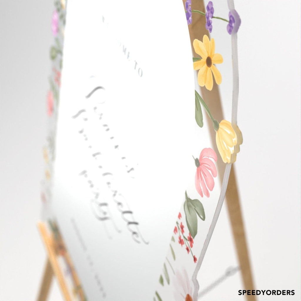 Bachelorette Sign, Wildflowers Bachelorette Welcome Sign - SpeedyOrders