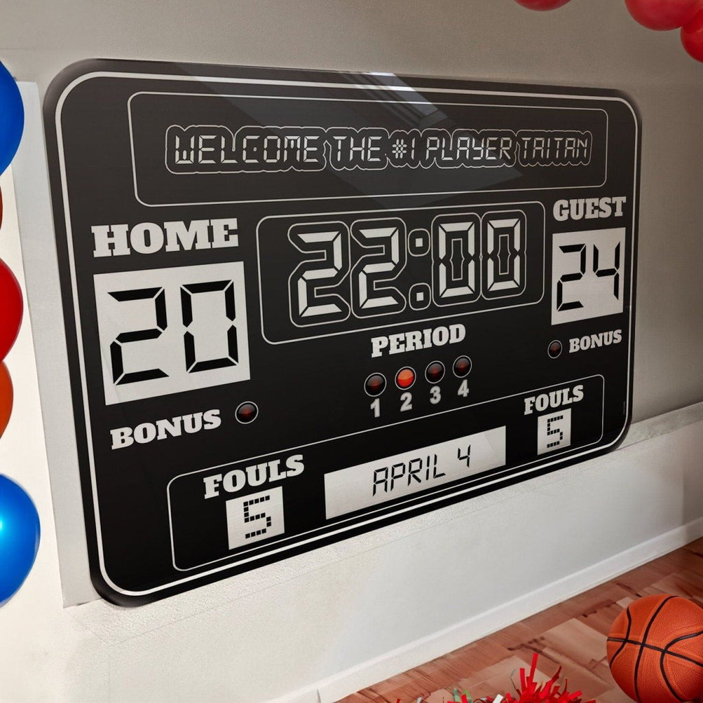 Basketball Birthday Sign, Basketball Birthday Party Sign - SpeedyOrders