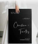 Black and White Wedding Welcome Sign - SpeedyOrders