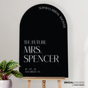 Black Bridal Shower Sign - SpeedyOrders