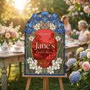 Blue Iris Bridal Shower Sign - SpeedyOrders