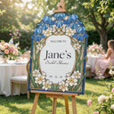 Blue Iris Bridal Shower Sign - SpeedyOrders