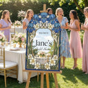 Blue Iris Bridal Shower Sign - SpeedyOrders