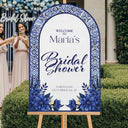 Blue Tiles Bridal Shower Sign - SpeedyOrders