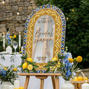 Blue Tiles Bridal Shower Sign, Custom Main Squeeze Bridal Shower Welcome Sign - SpeedyOrders