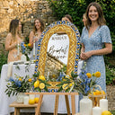 Blue Tiles Bridal Shower Sign, Custom Main Squeeze Bridal Shower Welcome Sign - SpeedyOrders