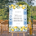Blue Tiles Bridal Shower Sign, Main Squeeze Bridal Shower Sign - SpeedyOrders