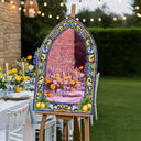 Blue Tiles Bridal Shower Sign, Main Squeeze Mirror Bridal Shower Welcome Sign - SpeedyOrders