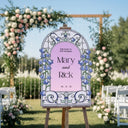 Bluebell Mirror Wedding Welcome Sign - SpeedyOrders