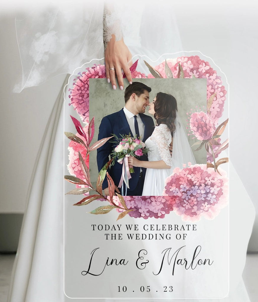 Blushing Romance: Custom Wedding Sign SpeedyOrders