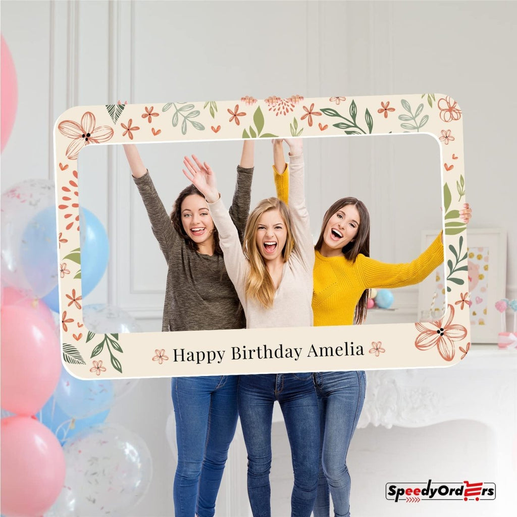 Botanical Theme Party Photo Frame - SpeedyOrders