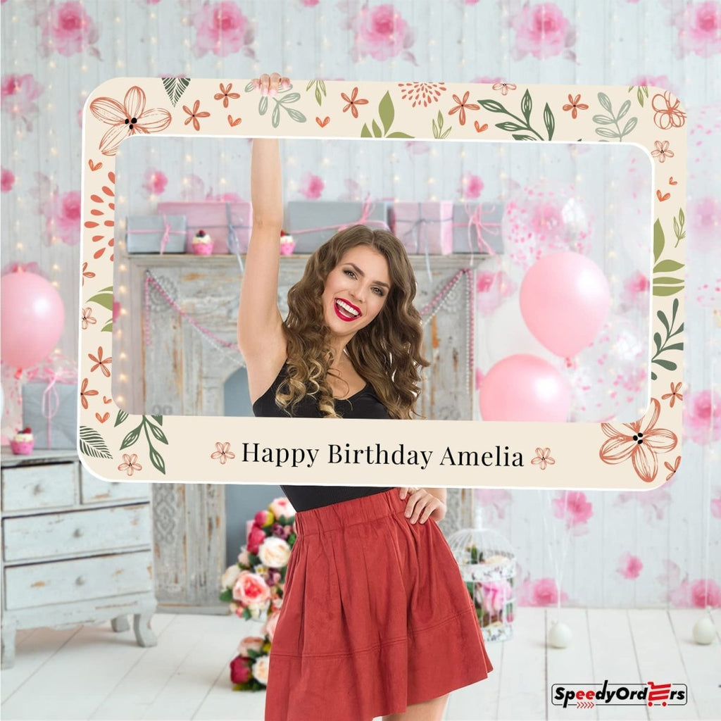 Botanical Theme Party Photo Frame - SpeedyOrders