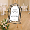 Bridal Shower Mirror Sign, Custom Silver Mirror Bridal Shower Welcome Sign - SpeedyOrders