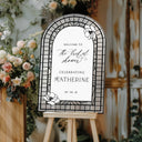 Bridal Shower Mirror Sign, Custom Silver Mirror Bridal Shower Welcome Sign - SpeedyOrders