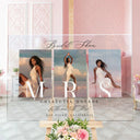 Bridal Shower Sign, Personalized Photo Bridal Shower Entrance Photo Collage Sign - SpeedyOrders