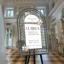 Bridal Shower Sign, Stained Glass Look Bridal Shower Welcome Sign - SpeedyOrders