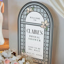 Bridal Shower Sign, Stained Glass Look Bridal Shower Welcome Sign - SpeedyOrders