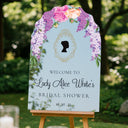 Bridgerton Inspired Bridal Shower Sign, Wisteria Tea Party Bridal Shower Sign - SpeedyOrders