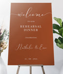 Brown Rehearsal Welcome Sign - SpeedyOrders