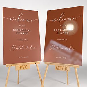 Brown Rehearsal Welcome Sign - SpeedyOrders