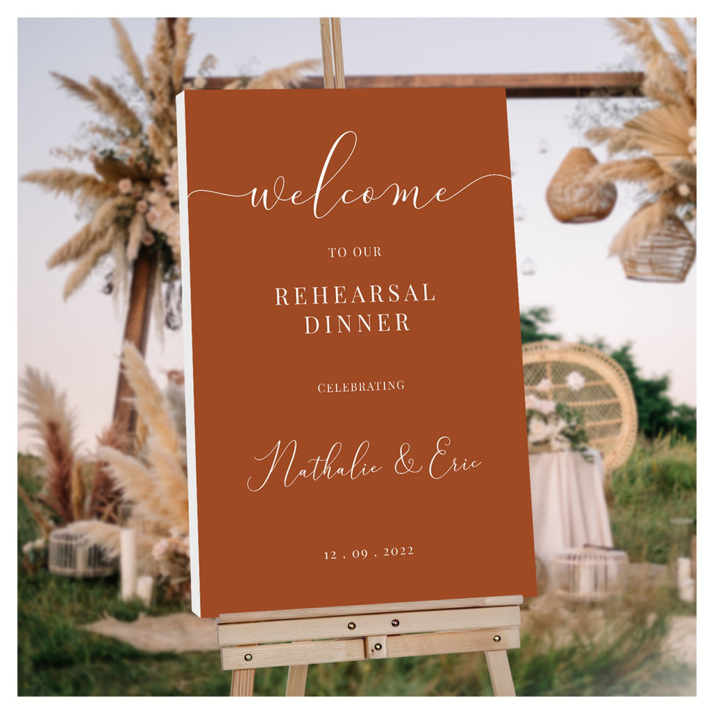 Brown Rehearsal Welcome Sign - SpeedyOrders