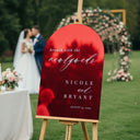 Brunch With The Newlyweds Sign, Minimalist Wedding Brunch Sign - SpeedyOrders