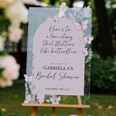 Butterflies Bridal Shower Sign, Butterfly Bridal Shower Welcome Sign - SpeedyOrders